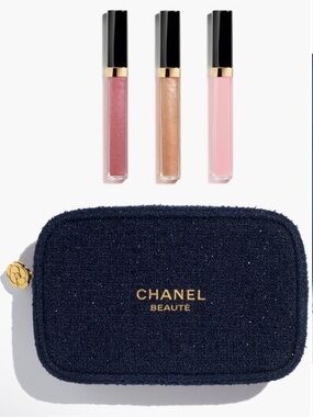 CHANEL | Makeup | Chanel Always Brilliant Lipgloss Bag Set | Poshmark